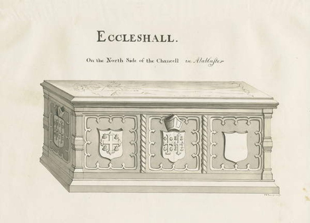 Detail of Eccleshall - Tomb of Bishop Sampson by John Robert Fernyhough