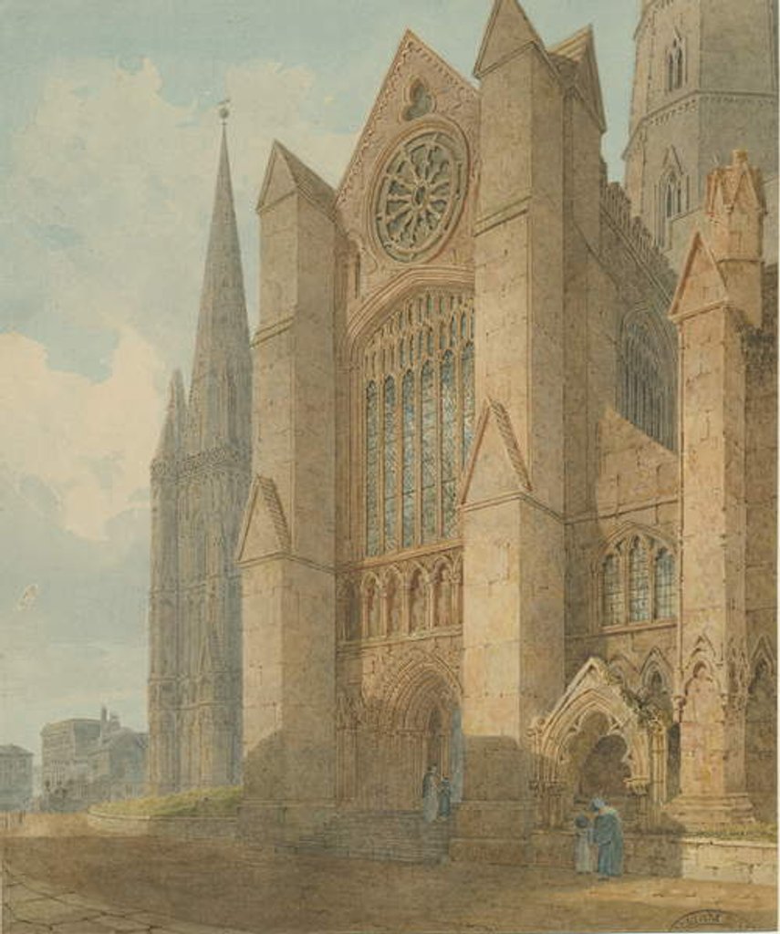 Detail of Lichfield Cathedral - South Transept by Charles Wild