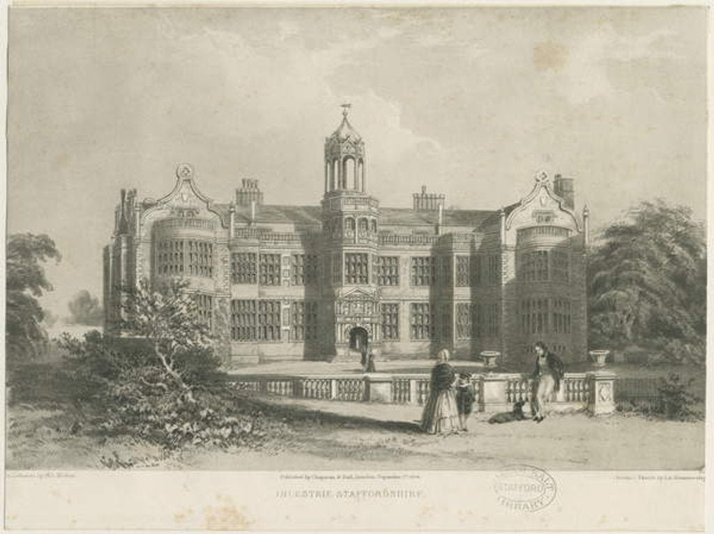 Detail of Ingestre Hall by James Astbury Hammersley