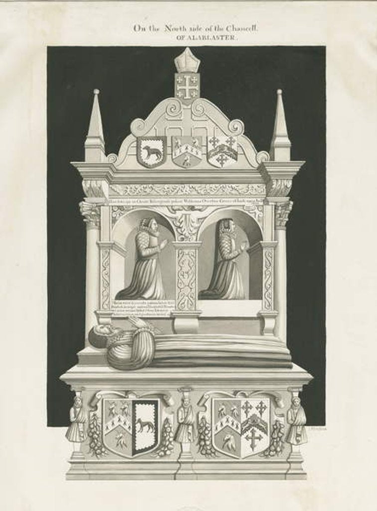 Detail of Eccleshall Church - Tomb of Bishop William Overton by John Robert Fernyhough