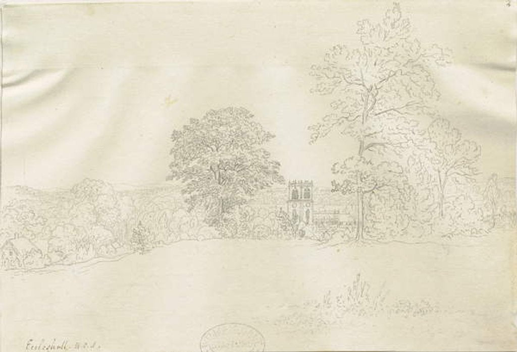 Detail of Eccleshall Village by Henry Curzon Allport