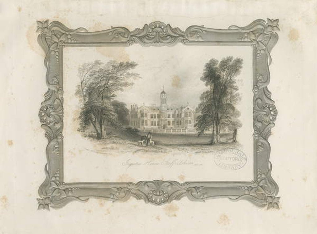 Detail of Ingestre Hall, 1 Apr 1841 by School English
