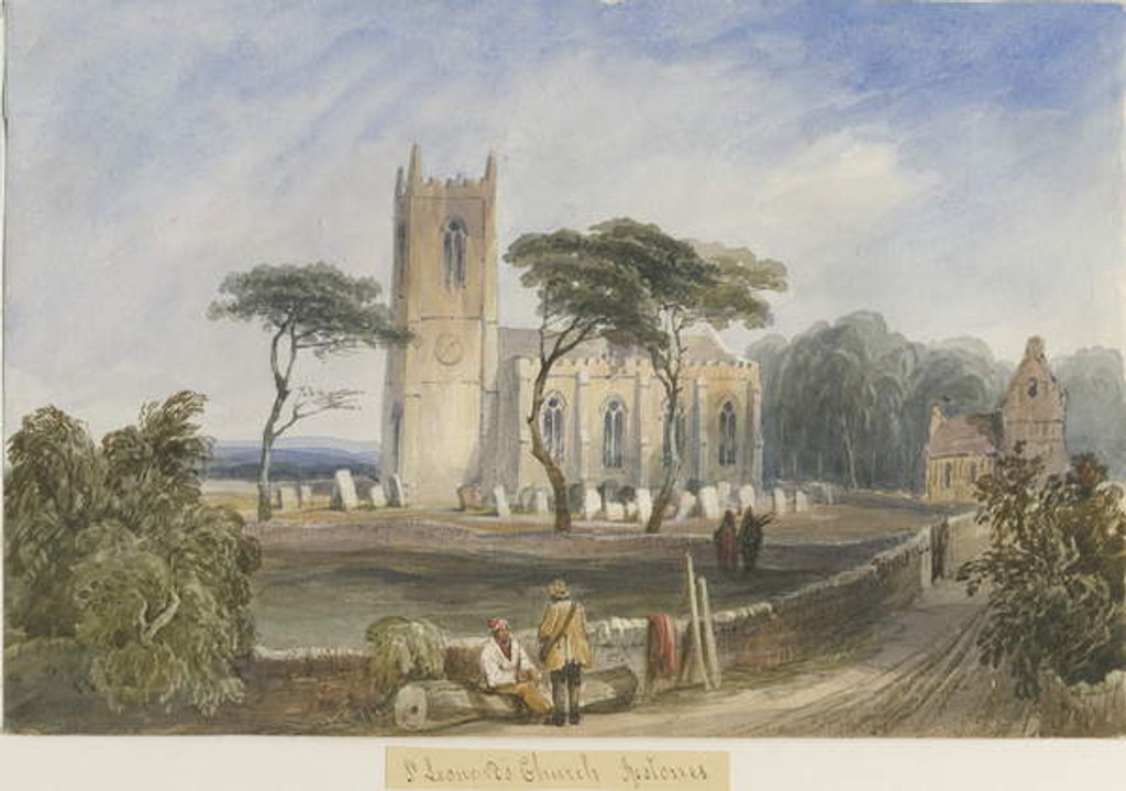 Detail of Ipstones Church by Lewis John Wood