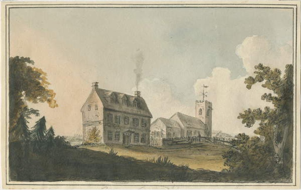 Detail of Edingale Church by William Carter