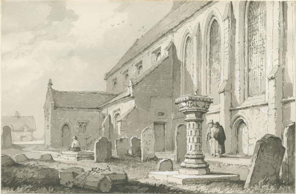 Detail of Colwich Church by Thomas Peploe Wood