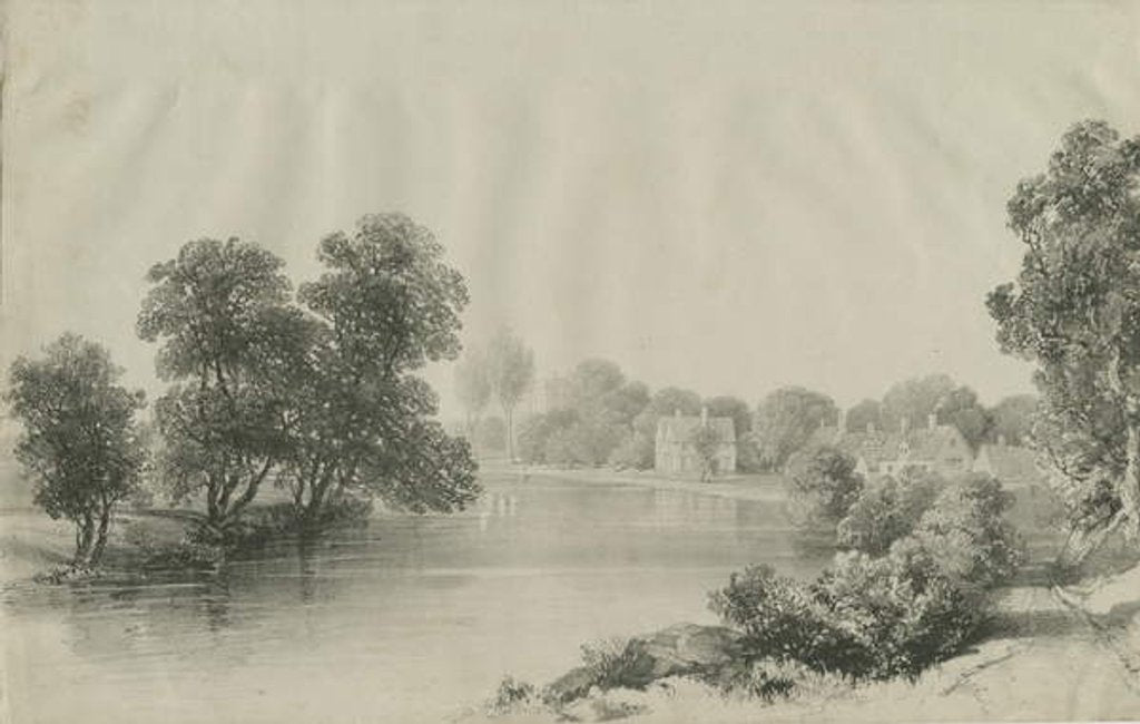 Detail of Elford Hall and Rectory by School English