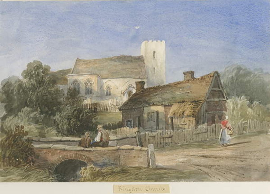 Detail of Kingstone Church by Lewis John Wood