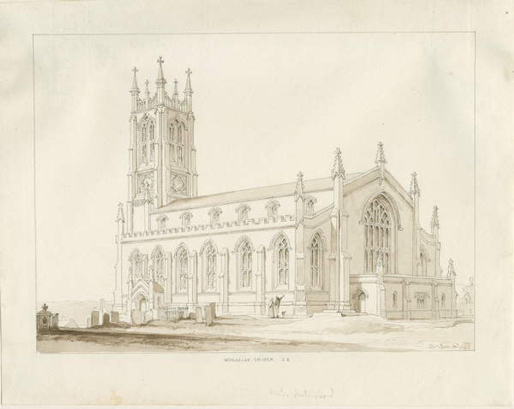 Detail of Wordsley Church by Thomas Peploe Wood