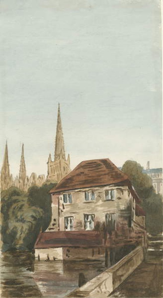 Detail of Lichfield - Registrar's House in The Close by School English