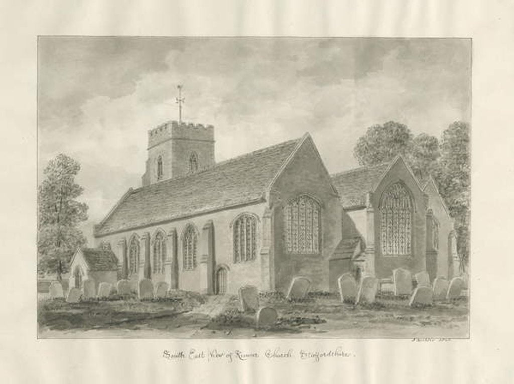 Detail of Kinver Church by John Buckler