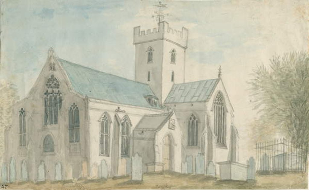 Detail of Leigh Church by Stebbing Shaw