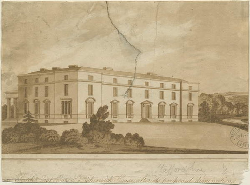 Detail of Fisherwick Hall by School English