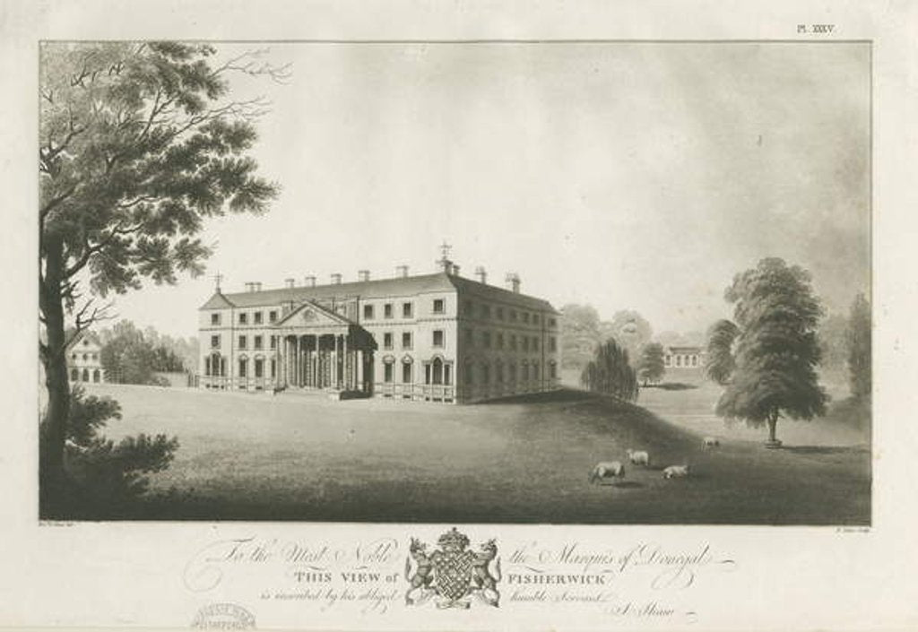 Detail of Fisherwick Hall by Stebbing Shaw