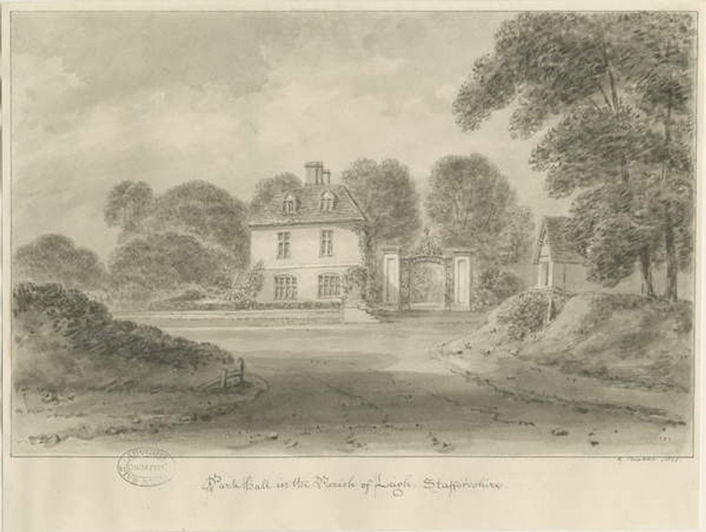 Detail of Leigh - 'Park Hall' by George Buckler