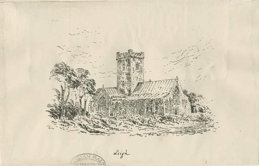 Detail of Leigh Church by School English