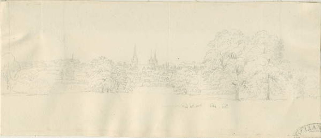 Detail of Lichfield - North View by Henry Curzon Allport