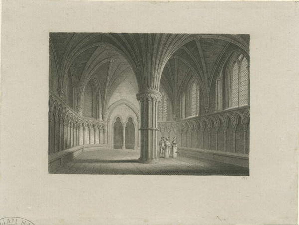 Detail of Interior of Lichfield Cathedral - Chapter House: steel engraving, nd [c 1815] by James Storer