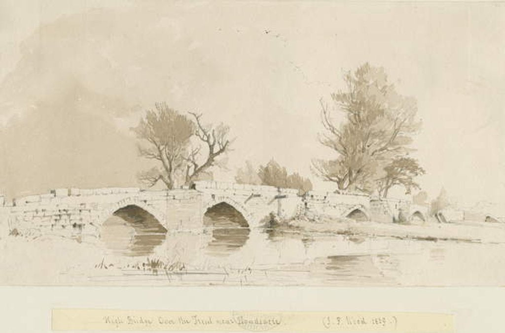 Detail of Handsacre - Old High Bridge by Thomas Peploe Wood