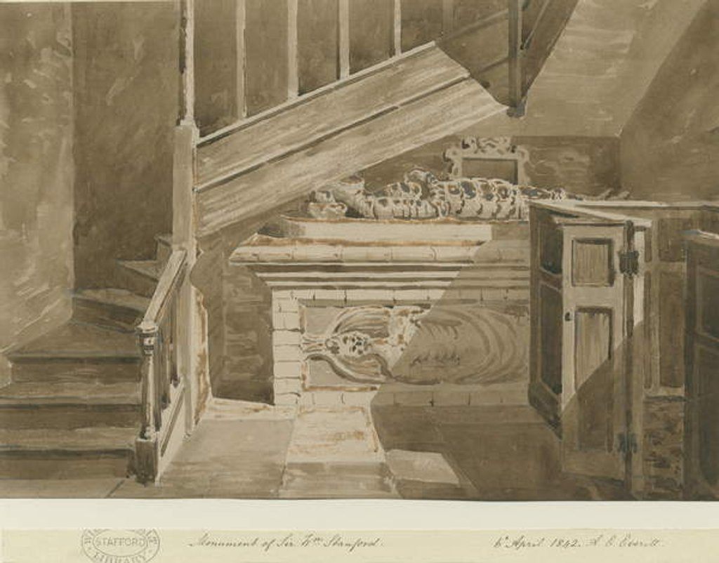 Detail of Handsworth - Monument of Sir William Stanford by Allen Edward Everitt