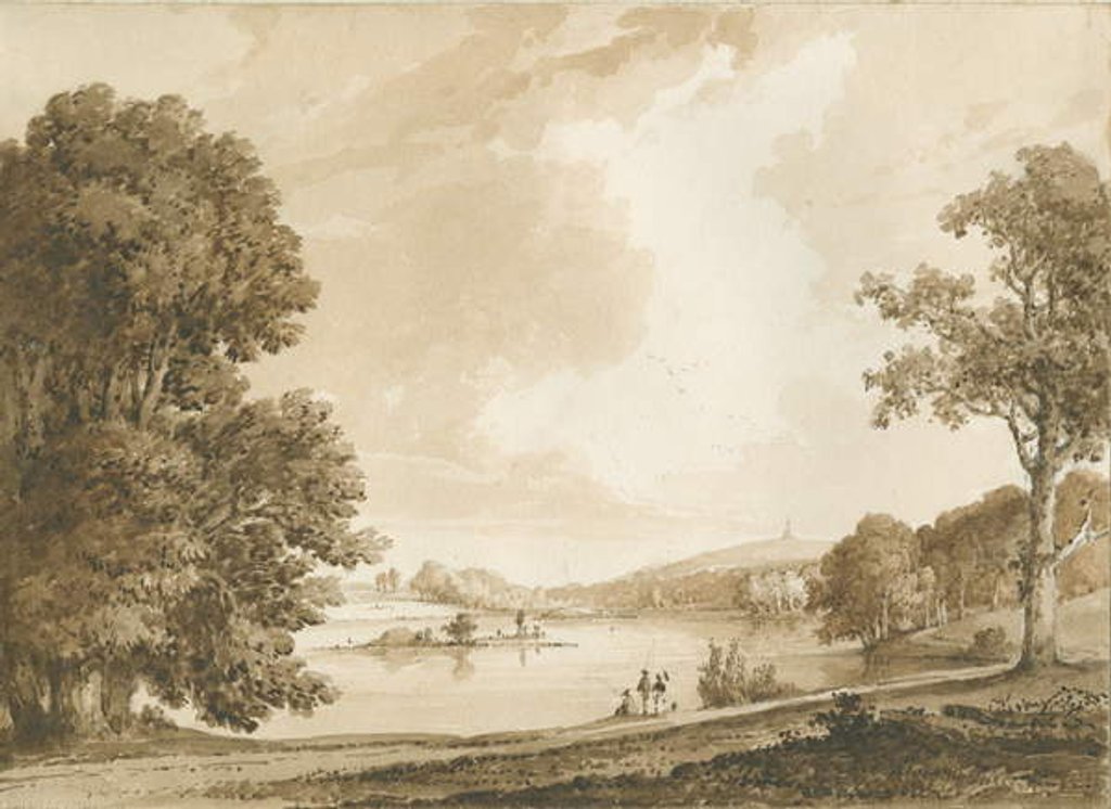 Detail of Hanford Church by Thomas Peploe Wood