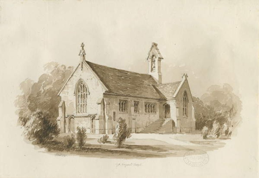 Detail of Great Haywood Chapel by Thomas Peploe Wood