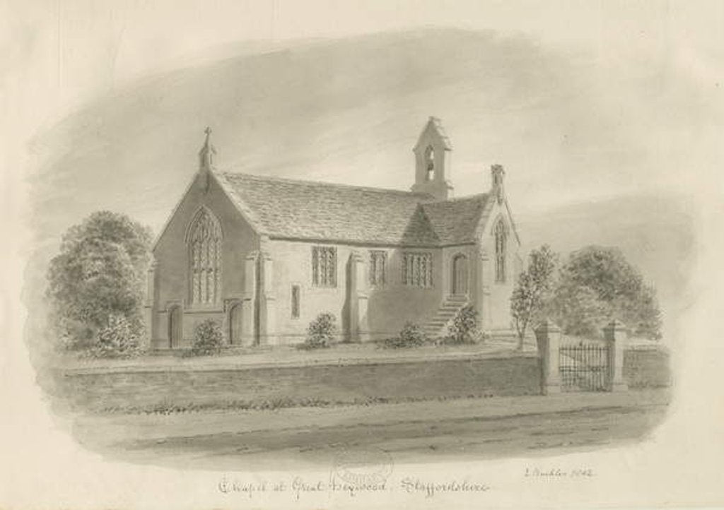 Detail of Great Haywood Chapel by John Buckler