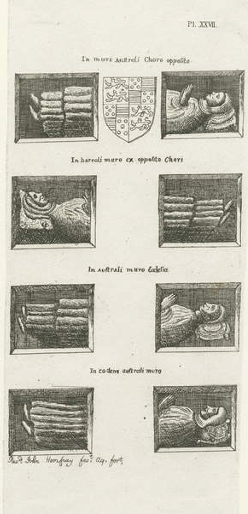 Detail of Lichfield Cathedral - Effigies: etching, [10 Dec 1795] by School English