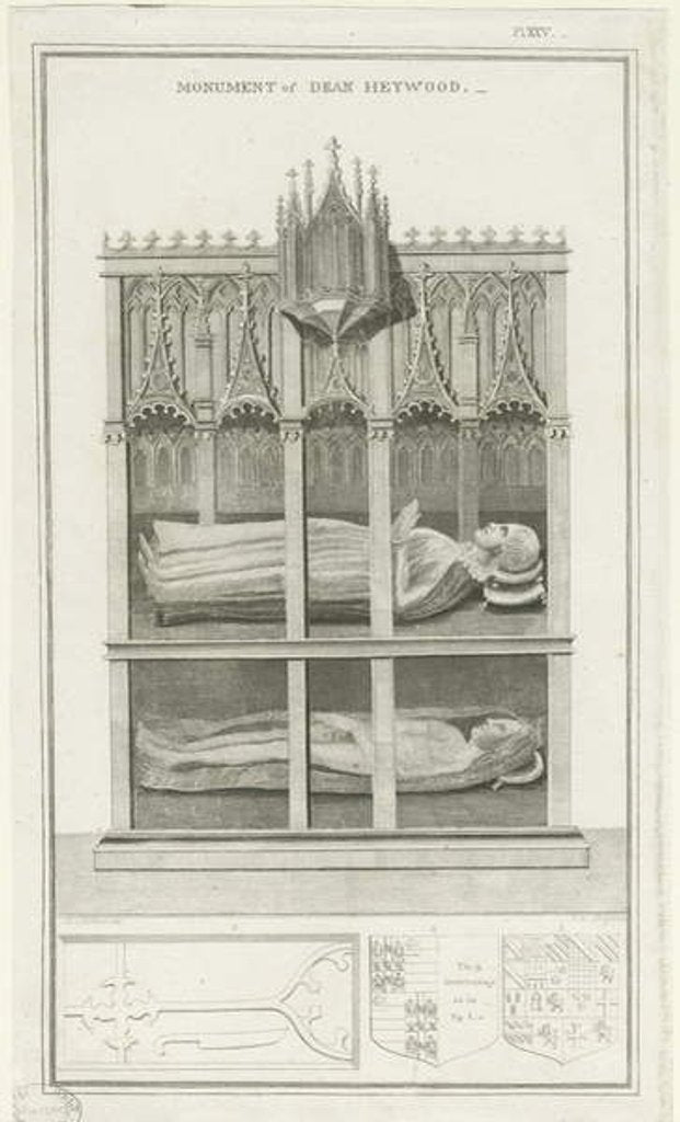 Detail of Lichfield Cathedral - Monument to Dean Heywood by Stebbing Shaw