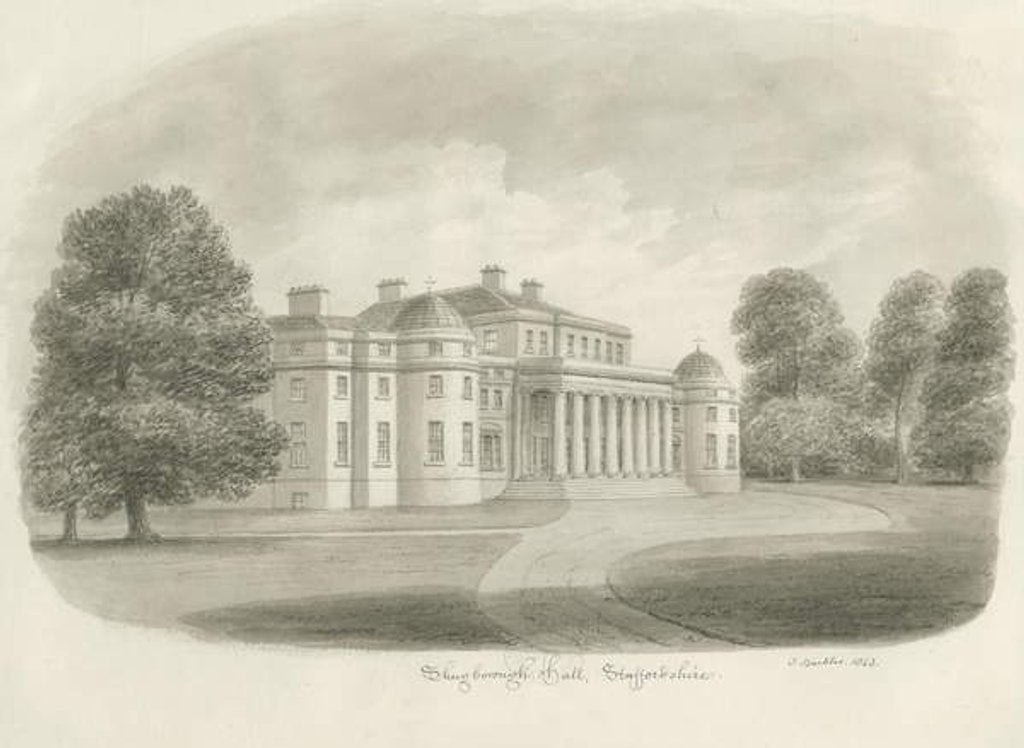 Detail of Shugborough Hall by John Buckler