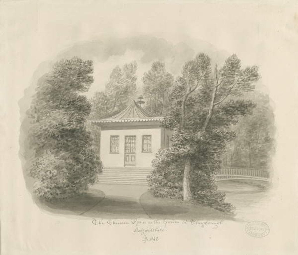 Detail of Shugborough - The Chinese Room by John Buckler