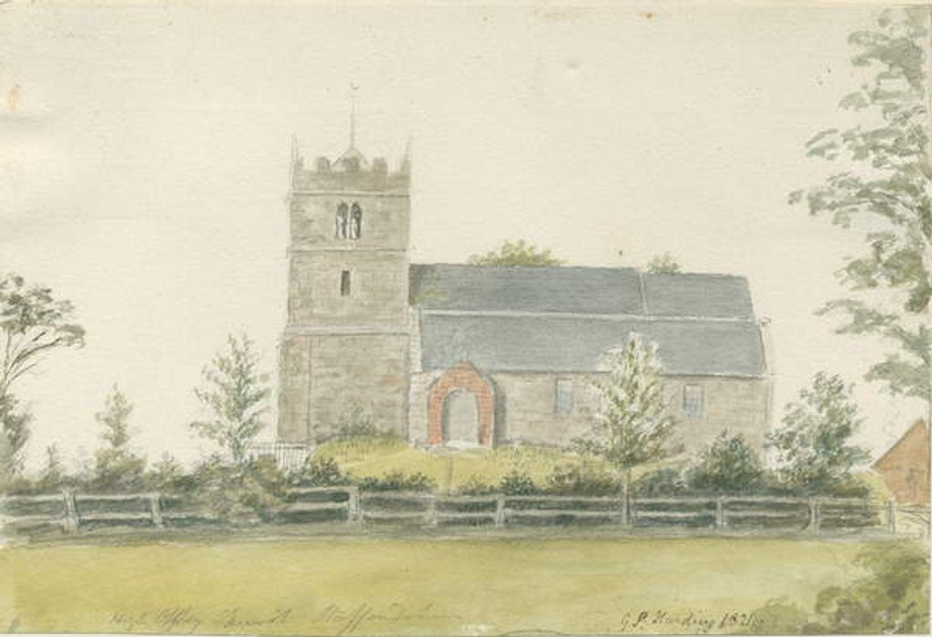 Detail of High Offley Church by George Perfect Harding