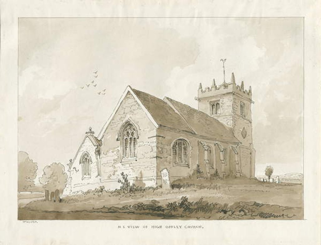 Detail of High Offley Church by Thomas Peploe Wood