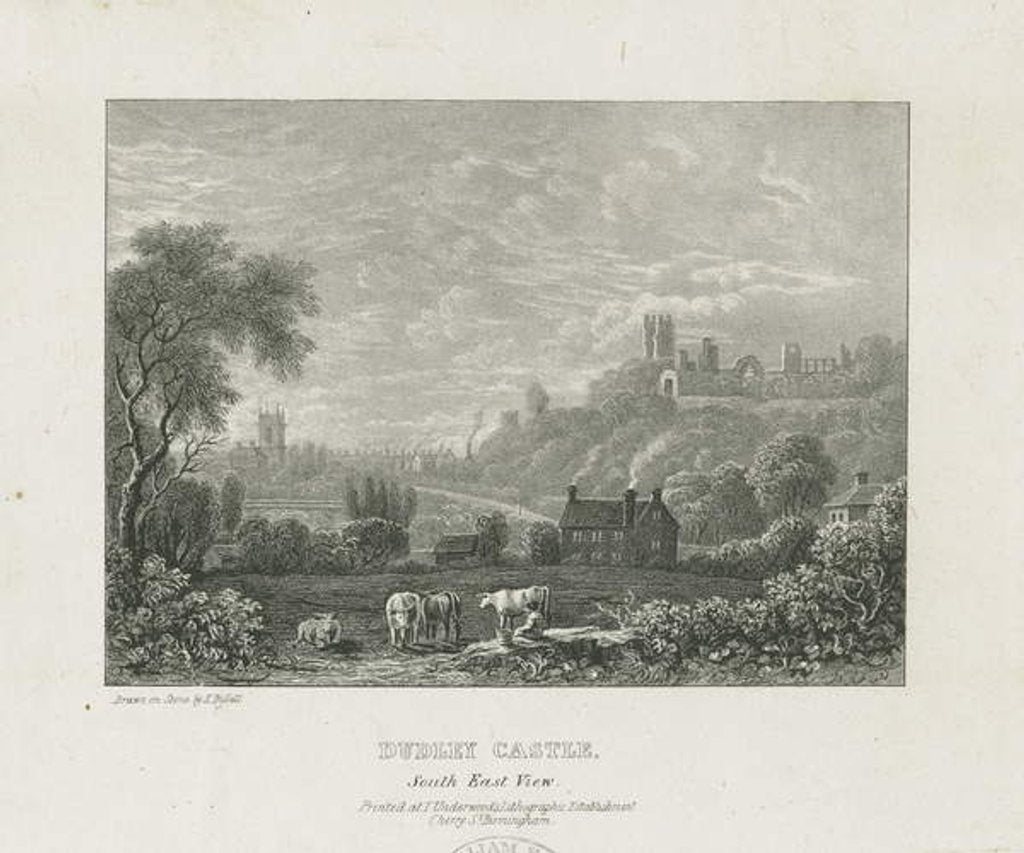 Detail of Dudley Castle: copper-plate engraving by Michael Burghers