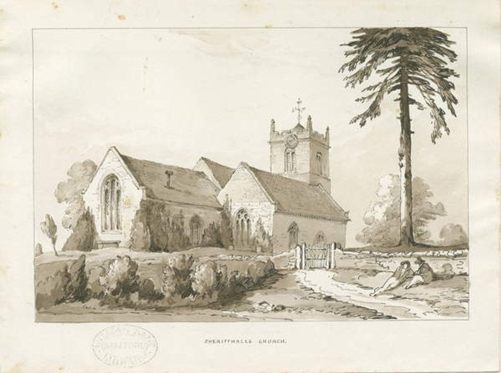 Detail of Sheriffhales Church by Thomas Peploe Wood