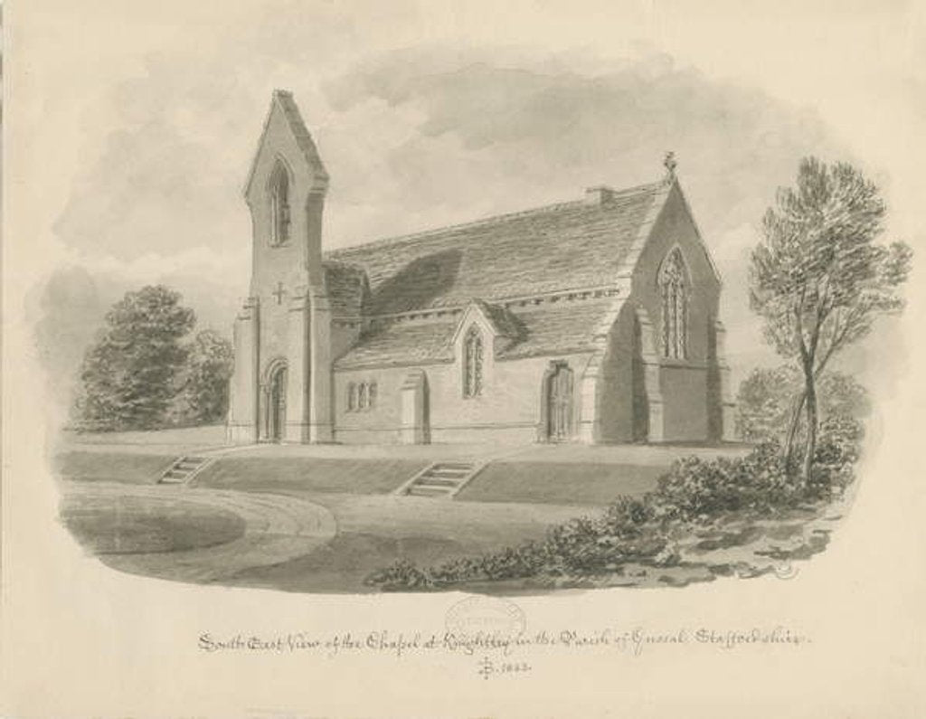 Detail of Knightley Chapel by John Buckler