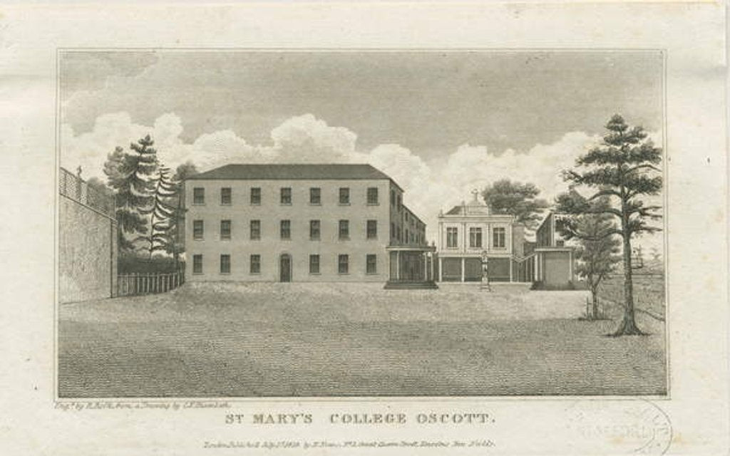 Detail of Oscott - St. Mary's College by Frederick Charles Husenbeth