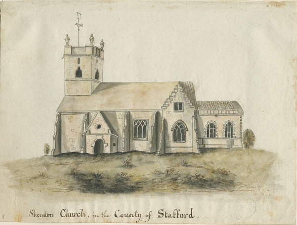 Detail of Shenstone Church by School English