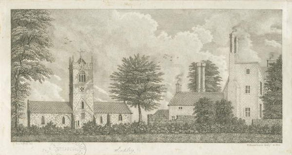 Detail of Lapley Church, 1800 by Stebbing Shaw