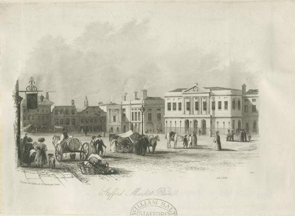 Detail of Stafford - Market Place by School English