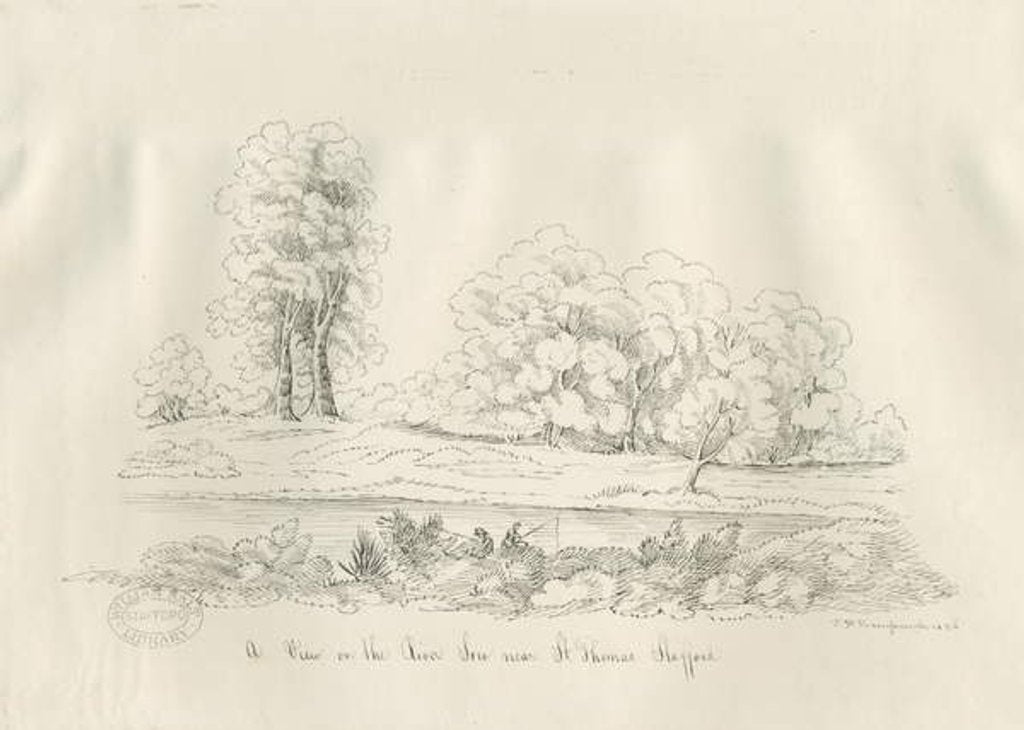 Detail of Stafford - River Sow by John Robert Fernyhough