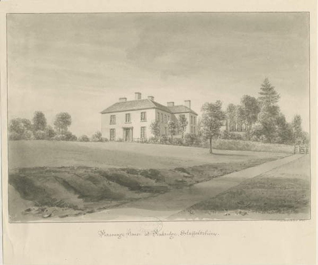 Detail of Penkridge - Parsonage House by John Chessell Buckler