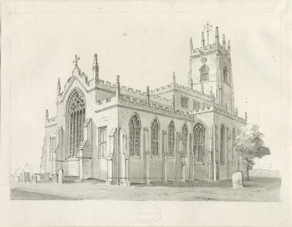 Detail of Penkridge Church by Thomas Peploe Wood