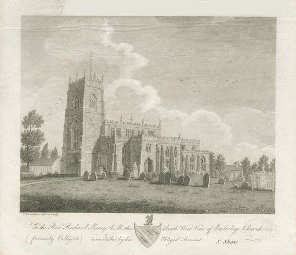 Detail of Penkridge Church by Stebbing Shaw