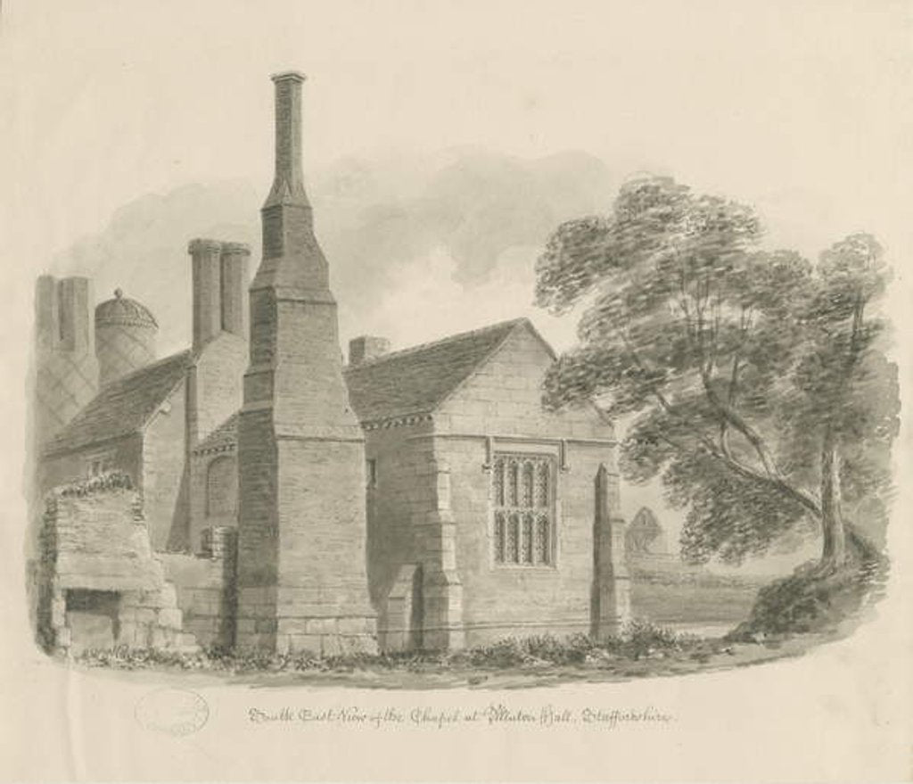 Detail of Pillaton Hall - Chapel by John Chessell Buckler