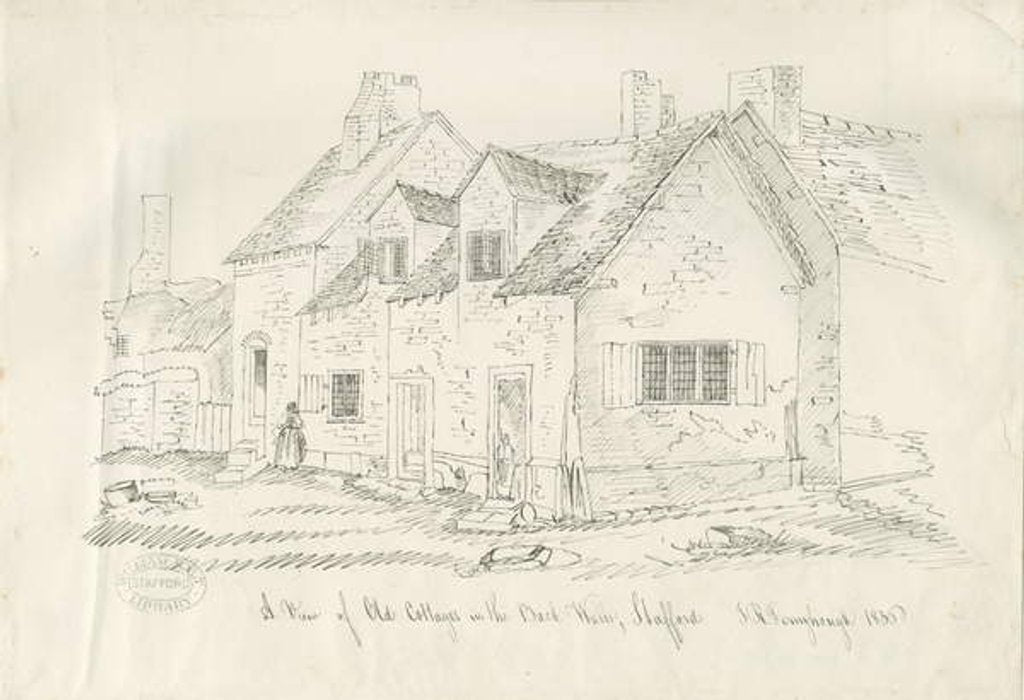 Detail of Stafford - Old Cottage in Back Walls by John Robert Fernyhough