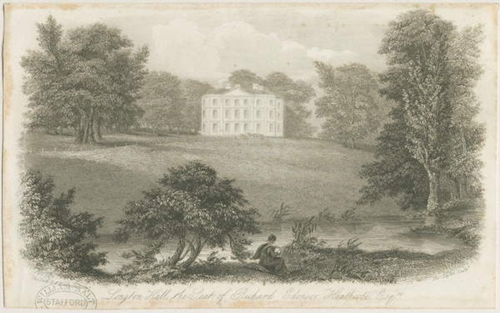 Detail of Longton Hall by Richard Edensor Heathcote