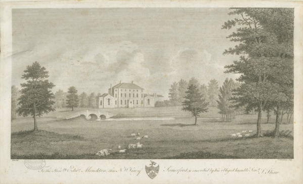 Detail of Somerford Hall: engraving, nd [late 18th cent] by Stebbing Shaw