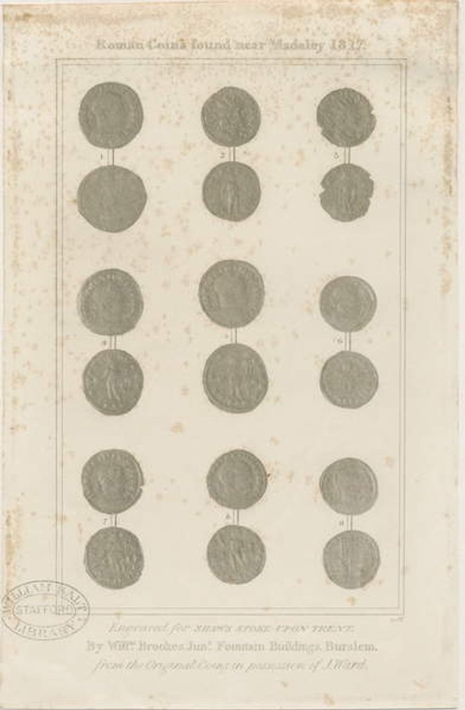 Detail of Madeley - Roman Coins by School English