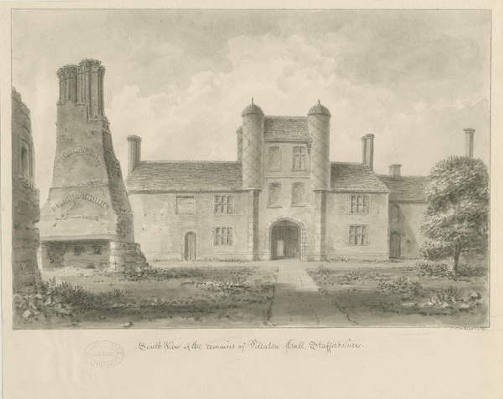 Detail of Pillaton Hall by John Buckler