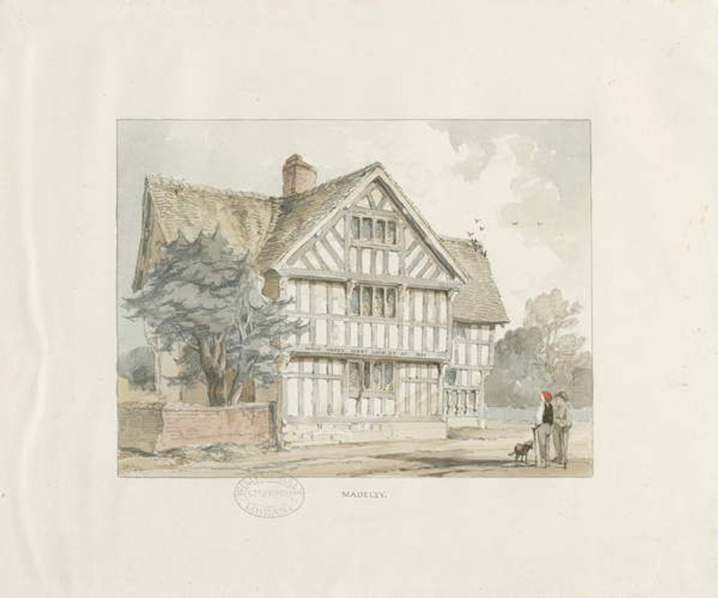 Detail of Madeley - Old House by Thomas Peploe Wood